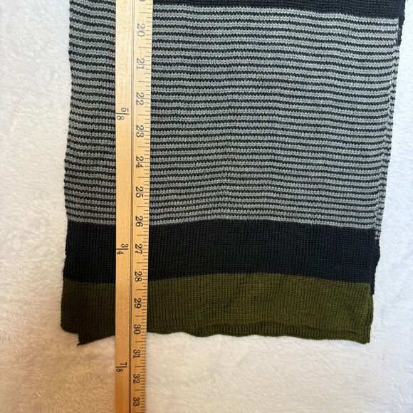ECHO Men's/ Unisex Striped Wool Blend Striped Scarf Winter, Comfy, Casual - Picture 9 of 10